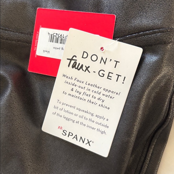 NWT Spanx Faux Leather Leggings Size L - Picture 10 of 14